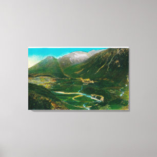 Seward, Alaska-Bereichs-berühmte Leinwanddruck