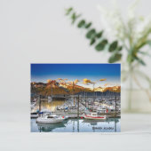 Seward, Alaska Boats Feiertagspostkarte (Stehend Vorderseite)