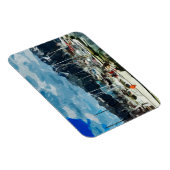 Seward Alaska Habor Abstrakt Impressionismus Magnet (Rechte Seite)