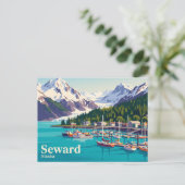 Seward, Alaska USA Postkarte (Stehend Vorderseite)