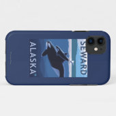 Seward, AlaskaOrca und Kalb-Szene Case-Mate iPhone Hülle (Rückseite (Horizontal))