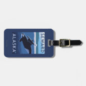 Seward, AlaskaOrca und Kalb-Szene Gepäckanhänger (Vorderseite horizontal)