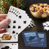 Seward, AlaskaOrca und Kalb-Szene Spielkarten (In Situ)