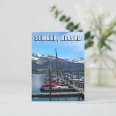Seward Boat Harbour 1 - Postkarte (Stehend Vorderseite)