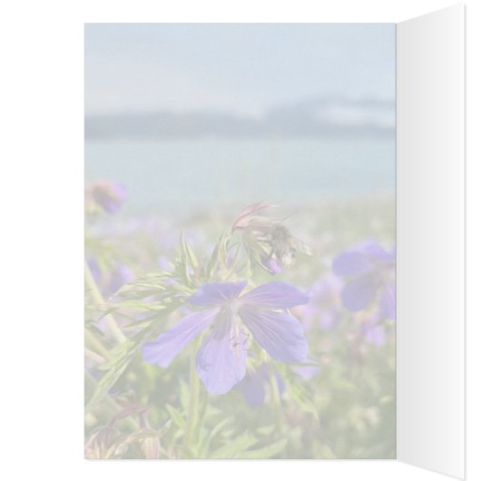 Seward Geranium - 5" x 7" Art Card (Innen (Links))