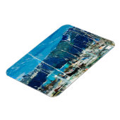 Seward Harbour Alaska Abstrakter Impressionismus Magnet (Linke Seite)