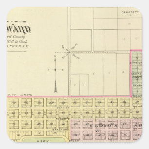 Seward, Nebraska Quadratischer Aufkleber
