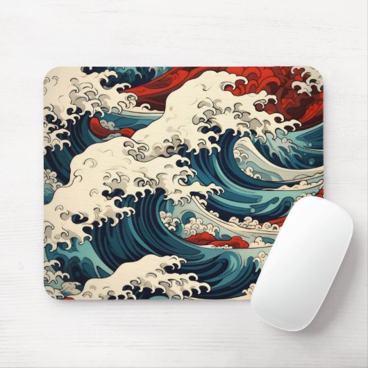 Sewaves Ukiyo-e Mousepad (Mit Mouse)