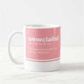 Sewcialist Funny Sewing Modern Typografy Coffee Kaffeetasse (Links)
