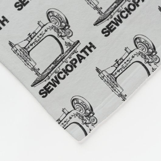 Sewciopath Antique Sewing Machine Fun Fleecedecke (Ecke)