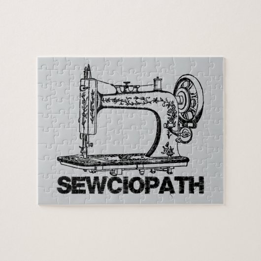 Sewciopath Antique Sewing Machine Fun Puzzle (Horizontal)