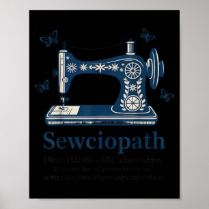 Sewciopath Definition Nähen Lustig Nähen Lustig Poster