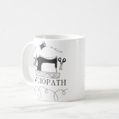 Sewciopath Funny Sewing Lover Gift Idea  Kaffeetasse (Vorderseite Links)