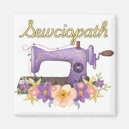 Sewciopath (Soziopath) Vintage Nähmaschine Magnet