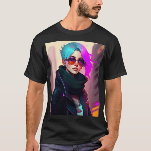 Sewer Emo Punk Lady T-Shirt (Vorderseite)