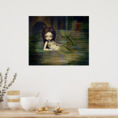 Sewer Mermaid ART PRINT urban steampunk Poster (Küche)