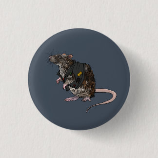 Sewer Punk Rat Button