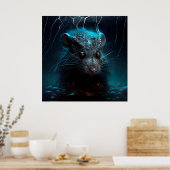 Sewer-Rattenposter Poster (Küche)