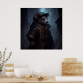 Sewer-Rattenposter Poster (Küche)