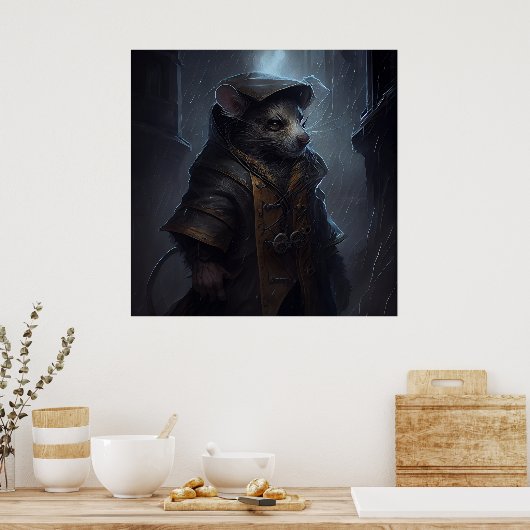 Sewer-Rattenposter Poster (Küche)