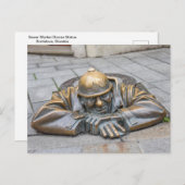 Sewer Worker Bronze Statue, Bratislava, Slowakei Postkarte (Vorne/Hinten)