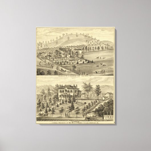 Sewickley Pennsylvania Leinwanddruck (Vorderseite)