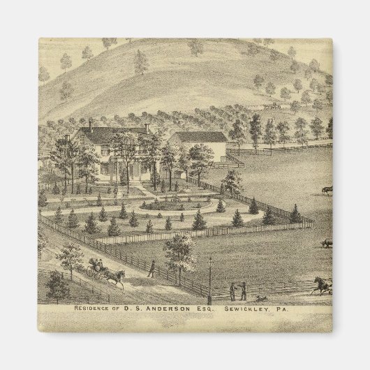 Sewickley Pennsylvania Magnet (Vorne)