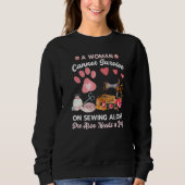 Sewing and Dog Sweatshirt (Vorderseite)