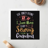 Sewing Classic Mitteilungskarte (Vorderseite/Rückseite Beispiel)