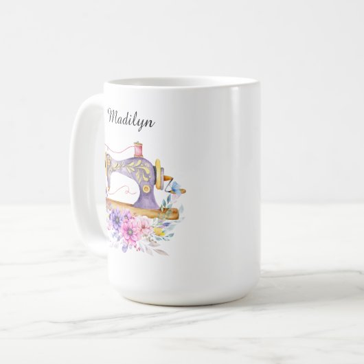 Sewing Coffee Mug Kaffeetasse (Vorderseite Links)