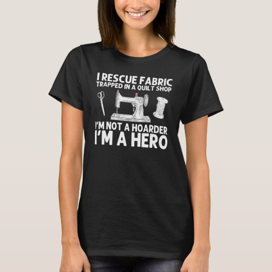 Sewing For Men Women Quilter Seamstress Quilting S T-Shirt (Vorderseite)