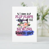 Sewing Gift I Am Begleitkarte (Stehend Vorderseite)