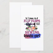 Sewing Gift I Am Dankeskarte (Vorne/Hinten)