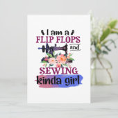 Sewing Gift I Am Einladung (Stehend Vorderseite)