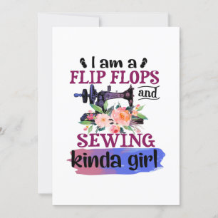 Sewing Gift I Am Einladung