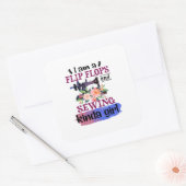 Sewing Gift I Am Quadratischer Aufkleber (Umschlag)