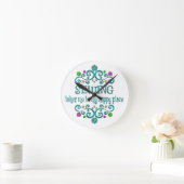 Sewing Happy Place Runde Wanduhr (Zuhause)