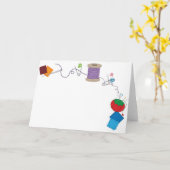 Sewing Karte (Gelbe Blume)