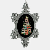 Sewing Machine Christmas Tree Stitch Knit Sew Xmas Schneeflocken Zinn-Ornament (Links)