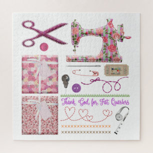 Sewing machine seamstress quilting sewing puzzle