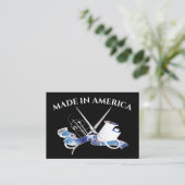 SEWING - Made in America Visitenkarte (Stehend Vorderseite)