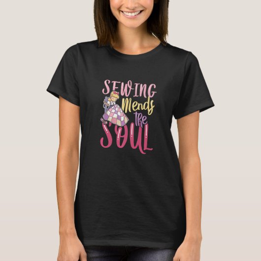 Sewing Mends The Soul for a Tailors Sewers Women Q T-Shirt (Vorderseite)