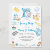 Sewing Party Birthday Invitation Einladung (Vorderseite)