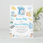 Sewing Party Birthday Invitation Einladung (Stehend Vorderseite)