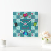 SEWING/QUILT UHR - PERSONIFIZIEREN Sie MIT NAMEN (Zuhause)