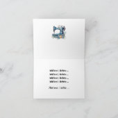 SEWING Shop Note Card oder Vielen Dank Dankeskarte (Innenseite)