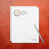 Sewing Thimble, Needle and Threads Briefbogen