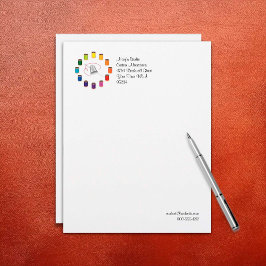 Sewing Thimble, Needle and Threads Briefbogen