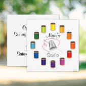 Sewing Thimble, Needle and Threads Einladung