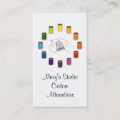 Sewing Thimble, Needle and Threads Visitenkarte (Vorderseite)